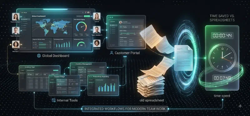 Illustration of Web Applications work by Havoric